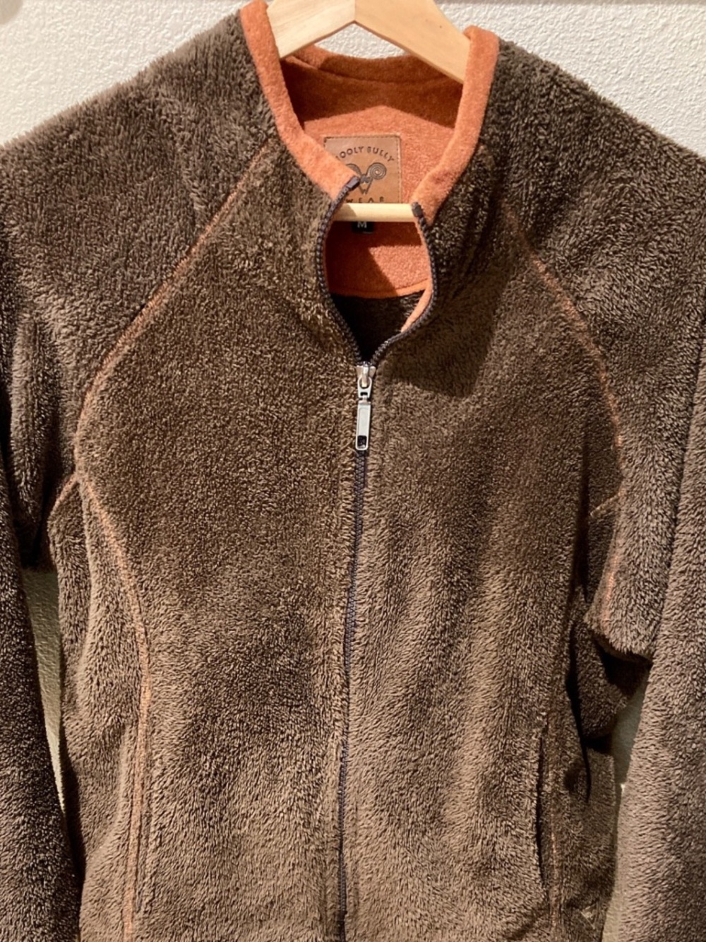 Wooly Bully Colorado Brown Faux Fur Fleece Jacket Women’s M Cozy Outdoors
